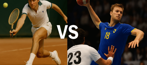 tennis vs handboll