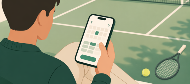 Så funkar det att boka tennisbana från mobilen